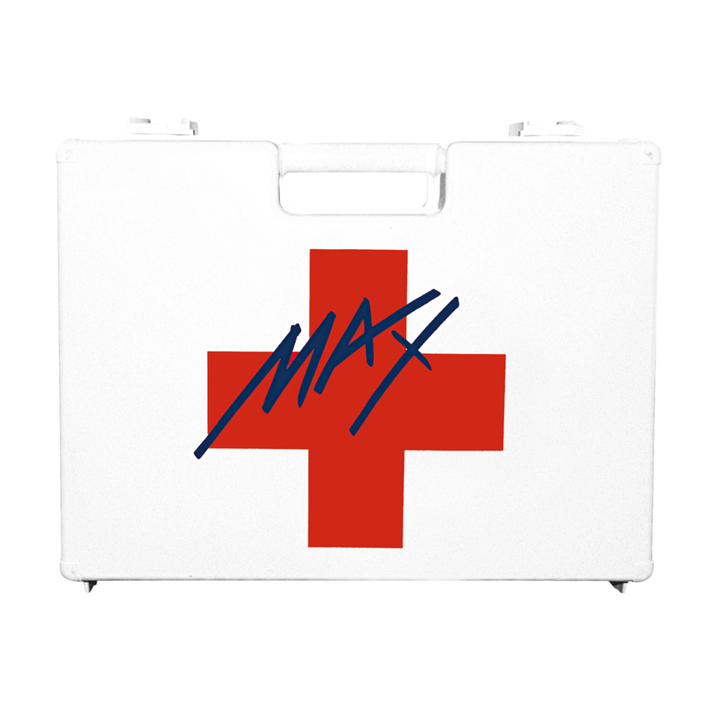 MAX HP - KIT DI PRIMO SOCCORSO CON CASSETTA IN ABS