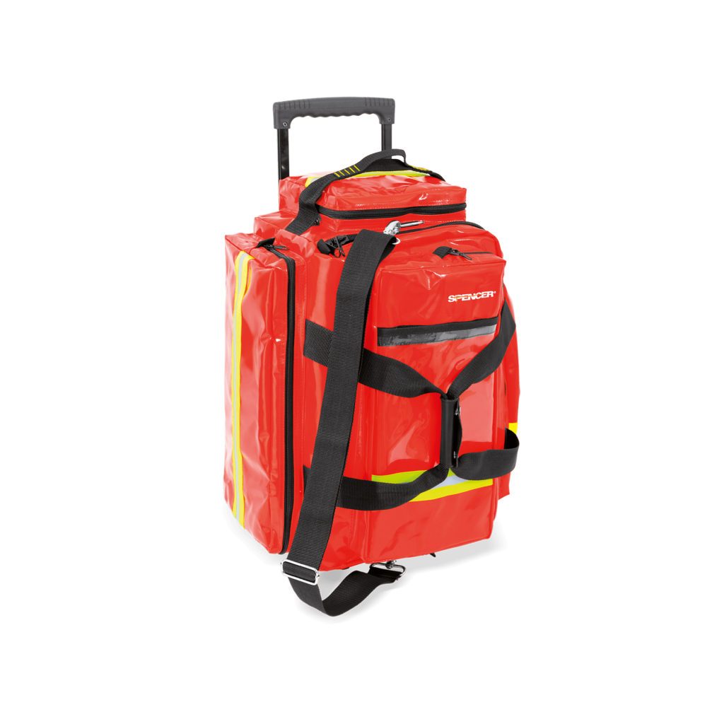 R-AID TROLLEY PRO CON 5 SACCHE SERIE M - ZAINO MULTIUSO D'EMERGENZA CON TROLLEY