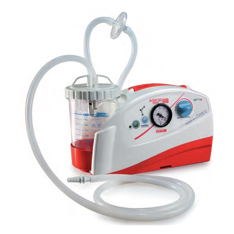 NEW ASKIR 118 BASIC - ASPIRATORE CHIRURGICO A BATTERIA