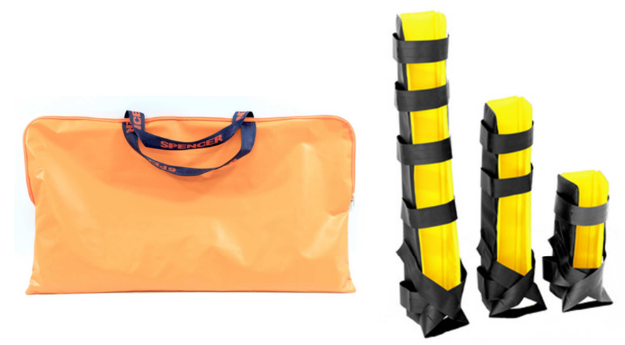 FIXO SPLINT - STECCOBENDE RIGIDE - KIT 3 MISURE (XS - S - L) CON SACCA