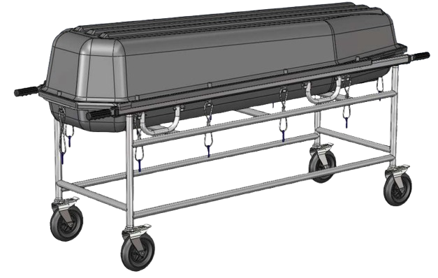 Z9200 - CARRELLO PORTASALME CON COPERCHIO