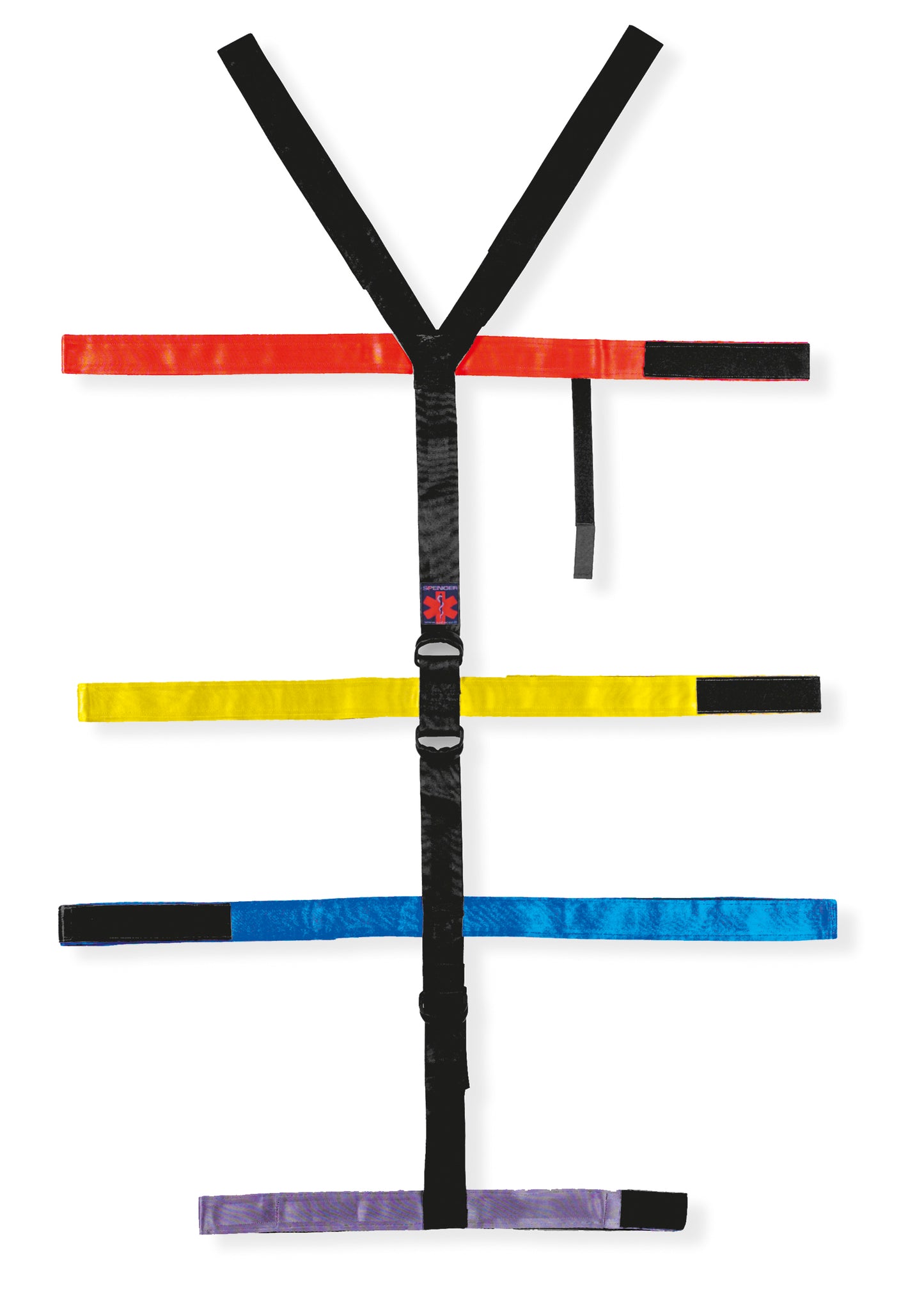 T-STRAPS - SISTEMA DI CINTURE RAGNO UNIVERSALE PER TAVOLA SPINALE