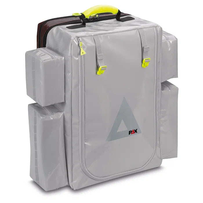PAX CARE SERVICES BACKPACK - ZAINO PER IL SERVIZIO DI ASSISTENZA CON DISPENSER E SCOMPARTO DOCUMENTAZIONE