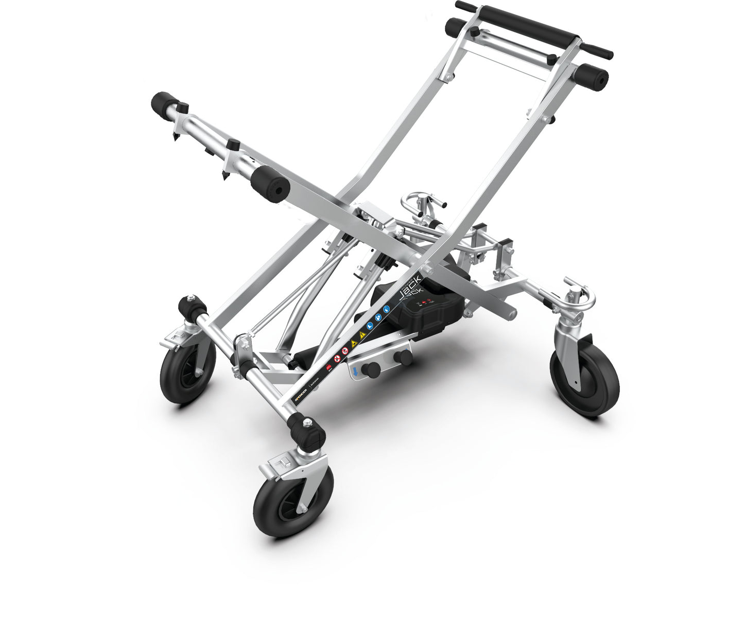 POWER JACK-E CON 4RG - CARRELLO ELEVATORE MOTORIZZATO CON 4 RUOTE GIREVOLI