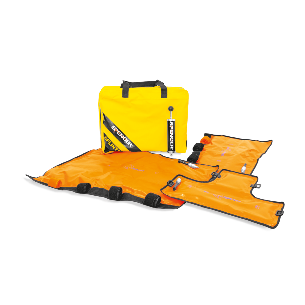 RES-Q-SPLINT - KIT 3 MISURE STECCOBENDE A DEPRESSIONE CON SACCA E POMPA