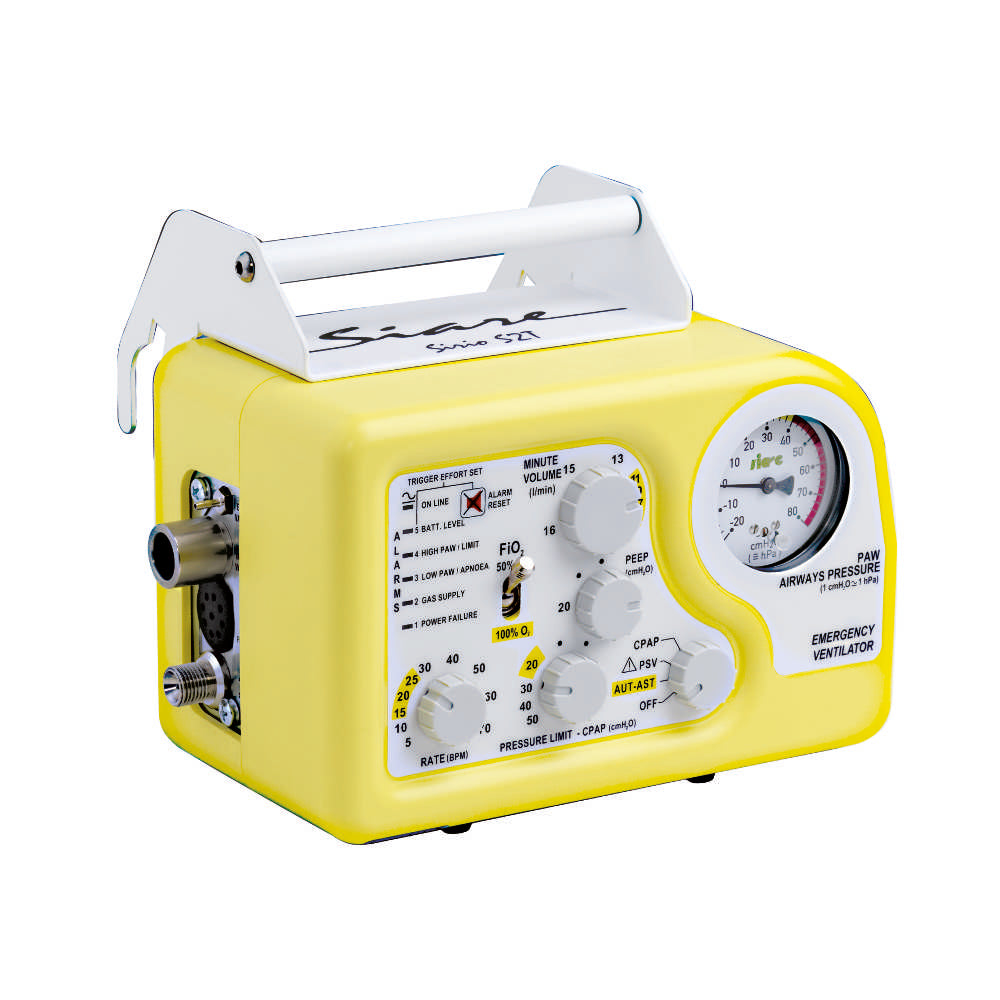 SIARE SIRIO S2/T - VENTILATORE POLMONARE CON FUNZIONE PEEP