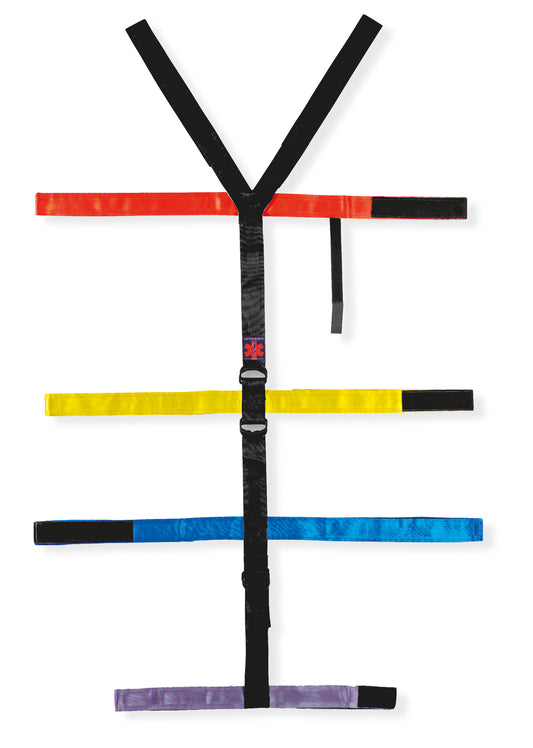 T-STRAPS - SISTEMA DI CINTURE RAGNO UNIVERSALE PER TAVOLA SPINALE