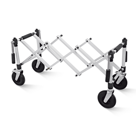 Z503 - CARRELLO MORTUARIO PIEGHEOLE E COMPATTO CON MANICI - DIAMETRO RUOTE Ø200 MM