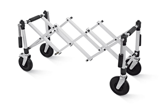Z501 - CARRELLO MORTUARIO PIEGHEOLE E COMPATTO CON MANICI - DIAMETRO RUOTE Ø200 MM