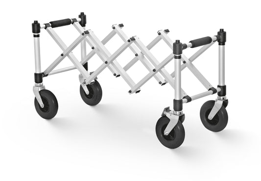 Z502 -  CARRELLO FUNERARIO PIEGHEVOLE CON RUOTE DI DIAMETRO 20 CM (SENZA MANIGLIE)