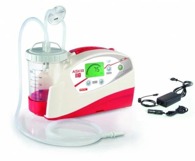 NEW ASKIR 118 - ASPIRATORE CHIRURGICO A BATTERIA